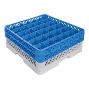 Voetglazenkorf 50x50 max 7,4cm rond en 16cm hoog